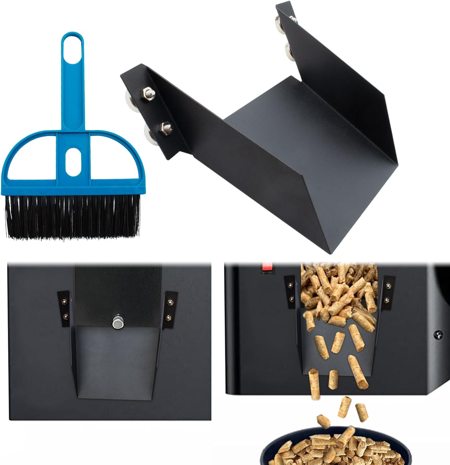 Pellet Helper Chute for Traeger Pellets Grill, Magnetic Pellet Helper Chute for Pellet Smoker, Accessories for Traeger Smoker Grill Ironwood 885, Pro Series 34, Pro Series 22, Pro D2 575, Pro 780 image number 3