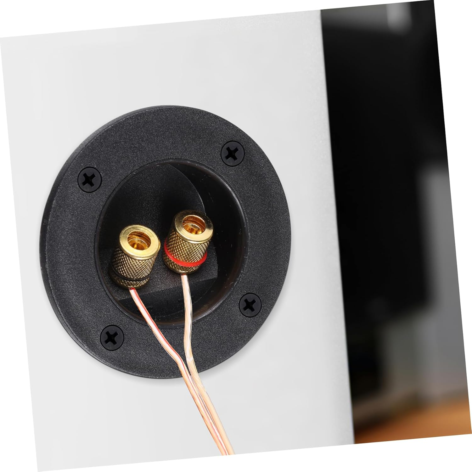 OFFIGAM 5Pcs 2-Way Speaker Terminal Binding Posts round Copper Connector Cups for DIY Hifi Audio Subwoofer Speaker System Home Car Sound Equipment image number 3