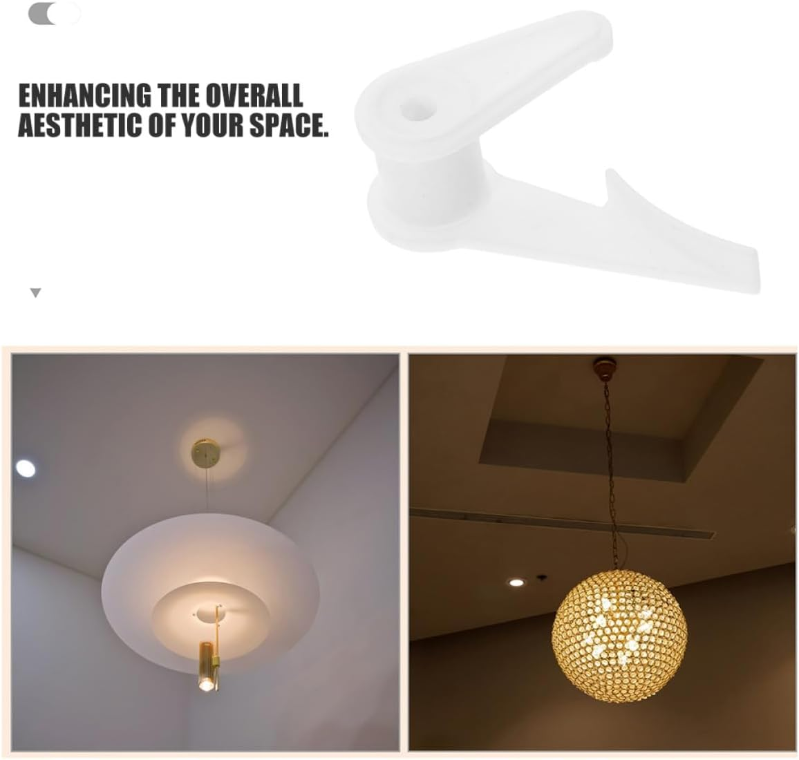 DOITOOL 20 Pcs Lamp Shade Clips and Parts Lamp Holder and Recessed Lighting Accessories Stable Fixation with Minimalist Design Compatible Light Hardware image number 3