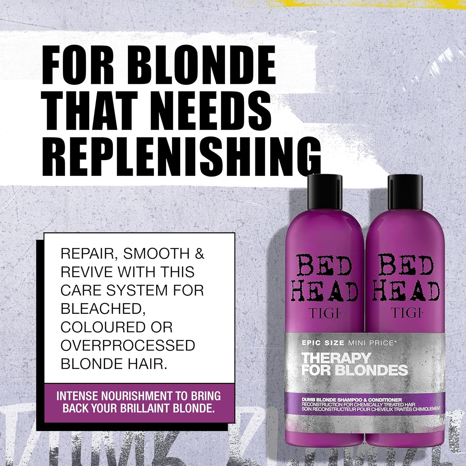 Tigi Bed Head Dumb Blonde Shampoo 750 Ml image number 5