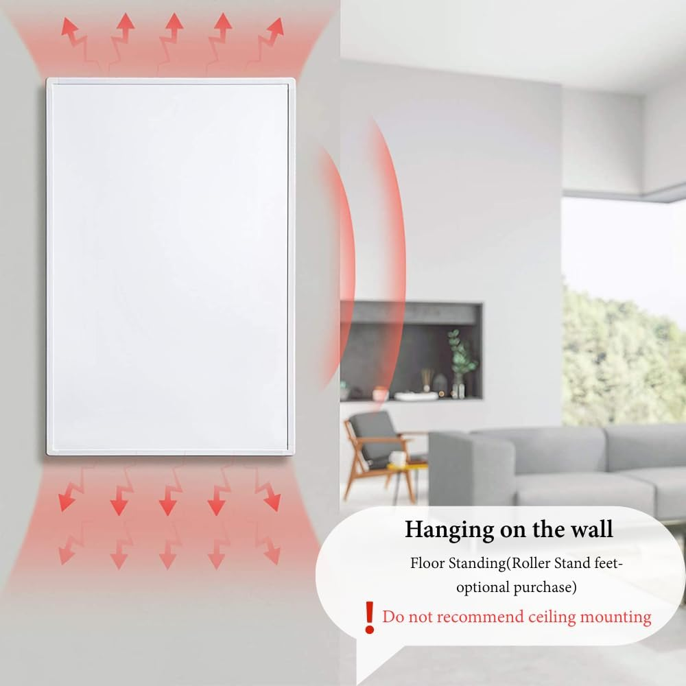 Infrared Panel Heater Eco Energy Saving 800W Infrared Wall Heater, Overheating Protection - Heats in 2 Minutes image number 2
