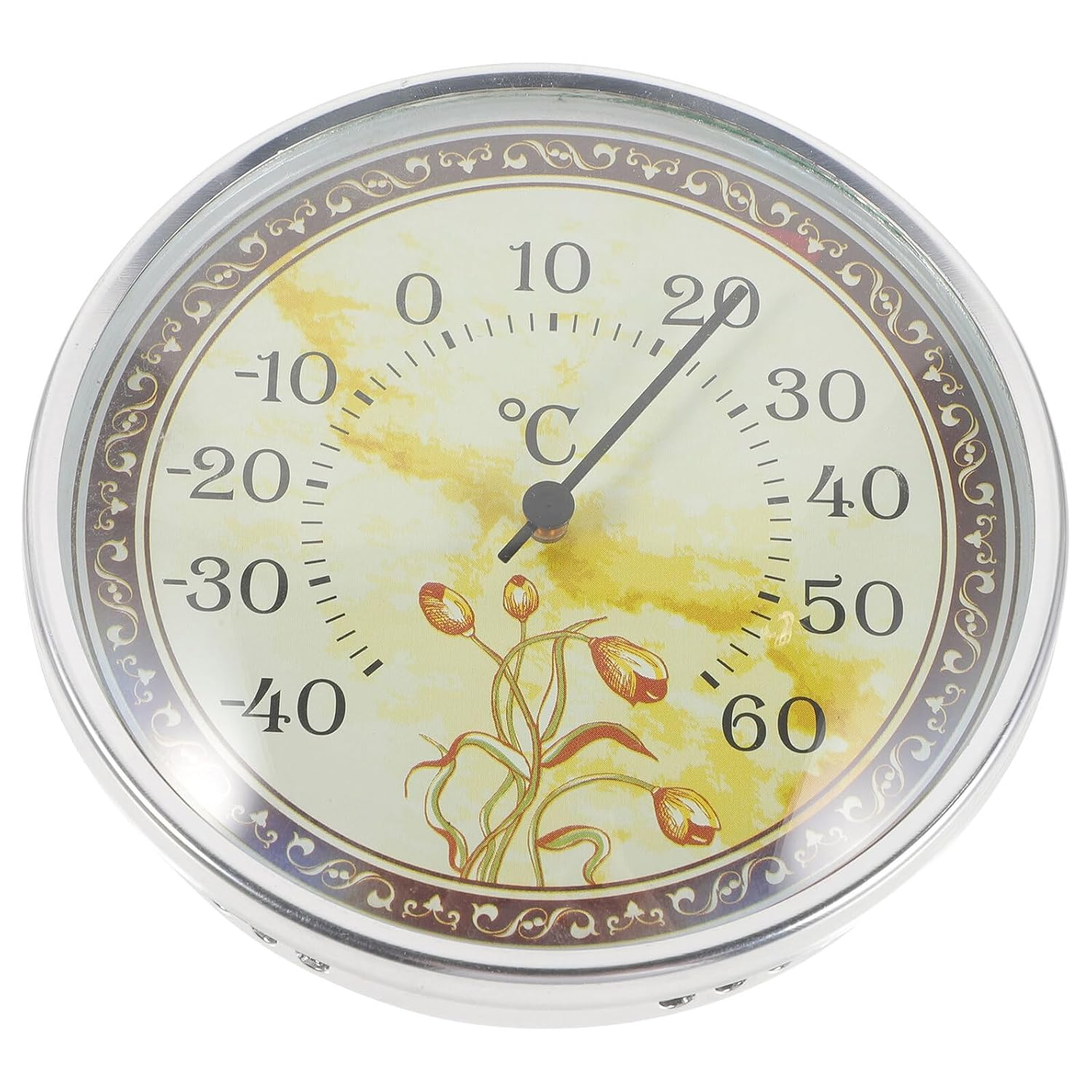 High Precision Wall Mount Thermometer with Scale for Indoor Temperature Monitoring Lightweight Design for Sauna Nursery Greenhouse Home and Office Use image number 1