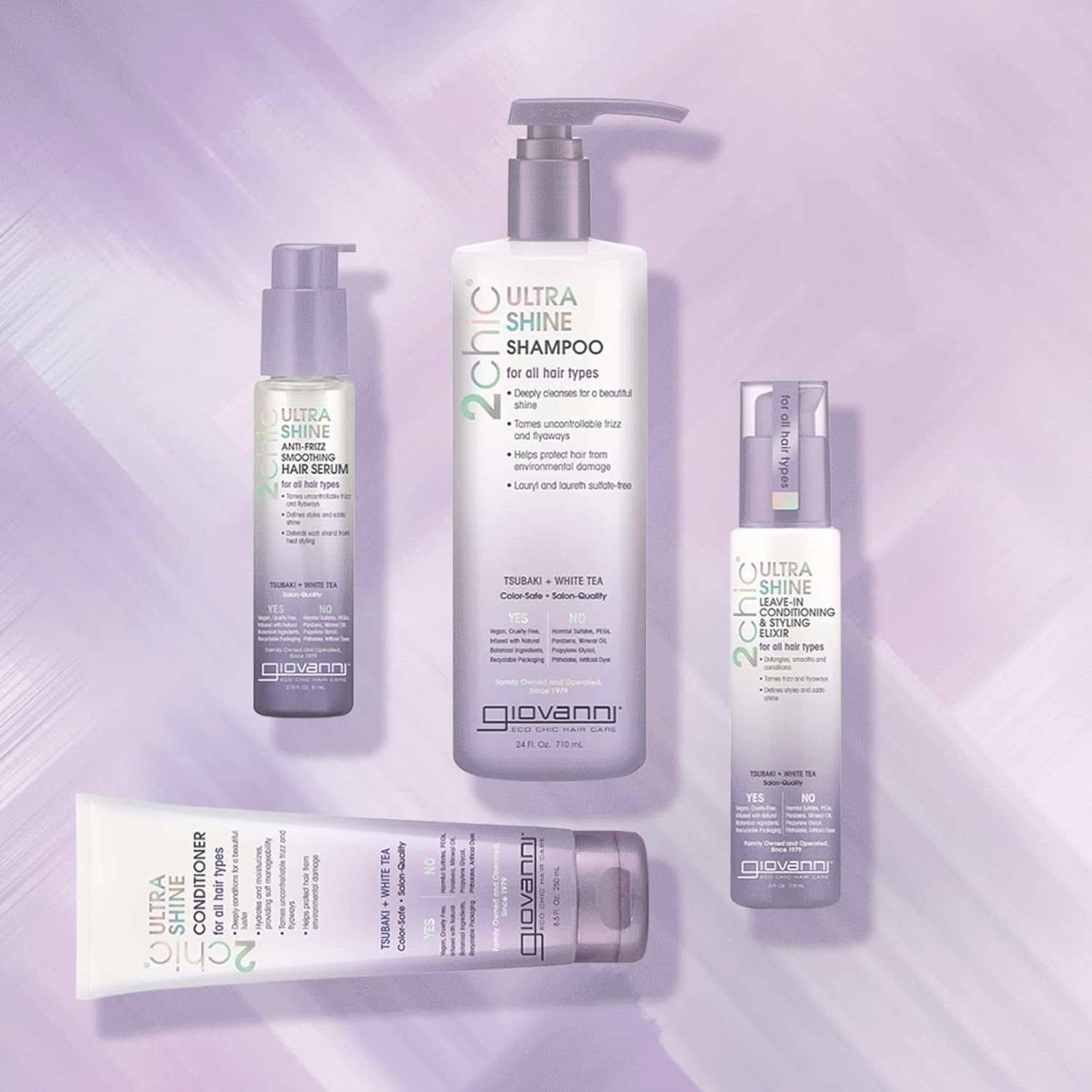 Giovanni Anti-Frizz Smoothing Hair Serum Ultra Shine All Hair 81Ml