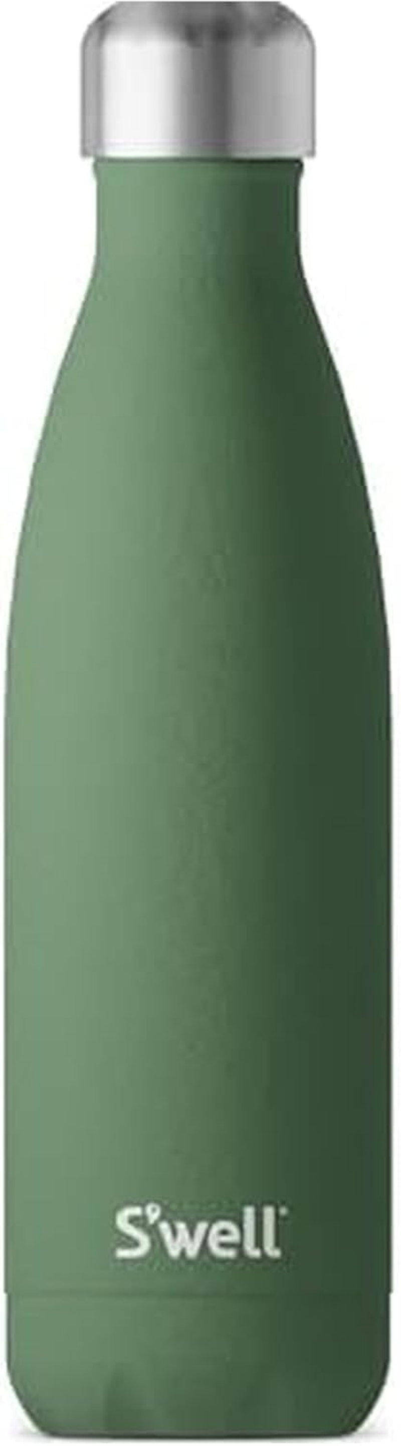 S'Well Stainless Steel Water Bottle 17 Fl Ounces Green Jasper Triple-Layered Vacuum-Insulated Containers Keeps Drinks Cold for 36 Hours and Hot for 18 Bpa-Free Perfect for on the Go