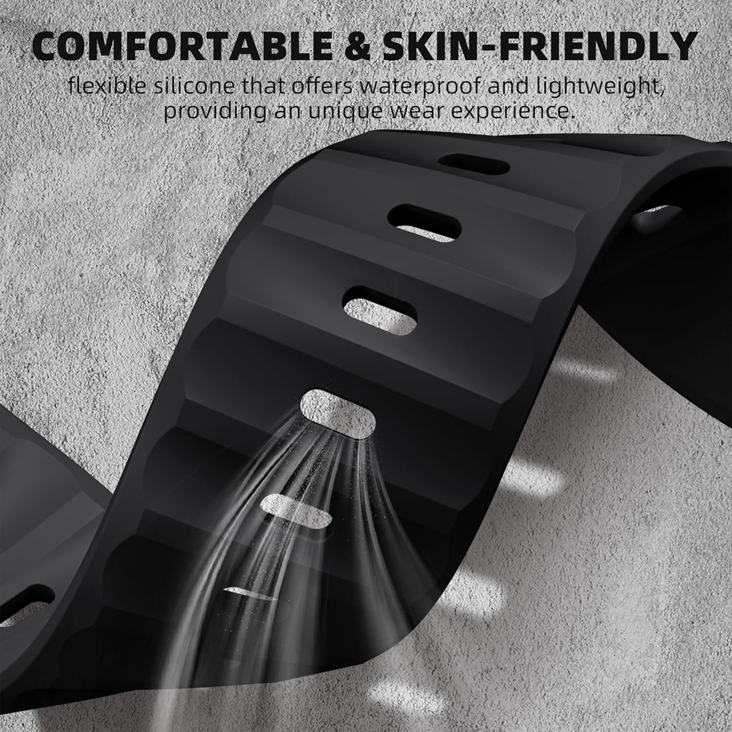 WJK Compatible with Apple Watch Band 42Mm 44Mm 45Mm 46Mm 49Mm Women Men, Soft Silicone Sport Waterproof Replacement Wristband for Iwatch Series 11 10 9 8 7 6 5 4 3 2 1 SE Ultra/Ultra 2 3, Multi Colors - Army Green image number 3