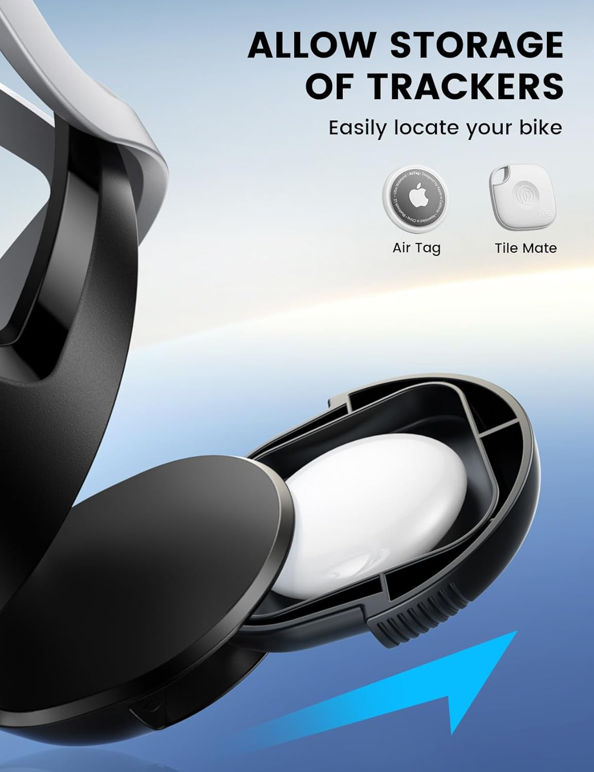 Lamicall Bike Water Bottle Holder - [Fit 2.36-3.38" Diameter Bottle] [Hidden Tracker Storage] Bicycle Cup Holder, Cycling Drink Cage with Screw Tool, for Road Mountain Kids Bikes, Fits 58-86Mm Bottles image number 2