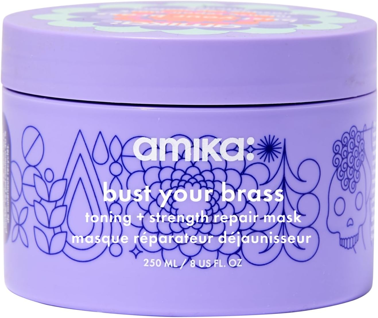 Amika Bust Your Brass Cool Blonde Intense Repair Hair Mask | image number 3
