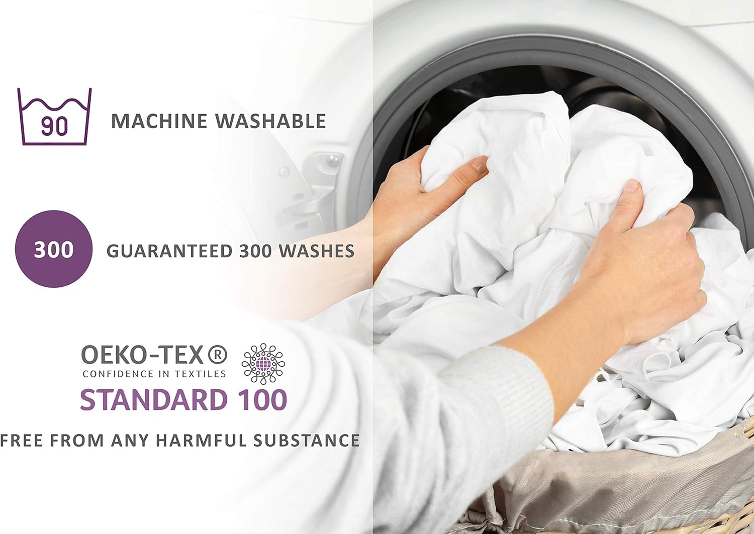 Lynmark Washable Bed Protector/Pad with Tucks - Kingsize | anti Stain Navy Kylie Sheet Is Oekotex Certified & Best Used for Incontinence & Bed Wetting|Waterproof Mattress Cover Absorbs up to 3 Litres, image number 5