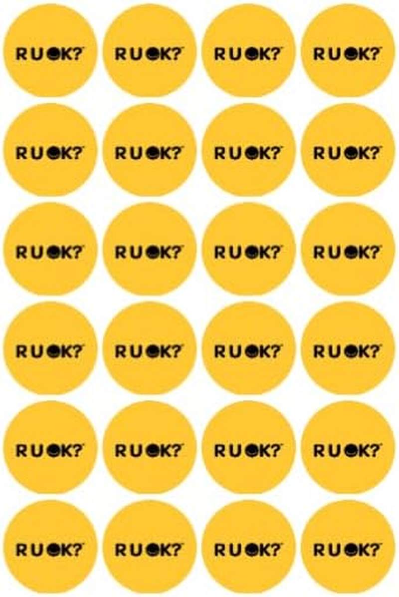 R U Ok Cupcake Toppers, Cake Toppers, Icing Images, R U OK Cookie Toppers. Cake Decorations image number 1