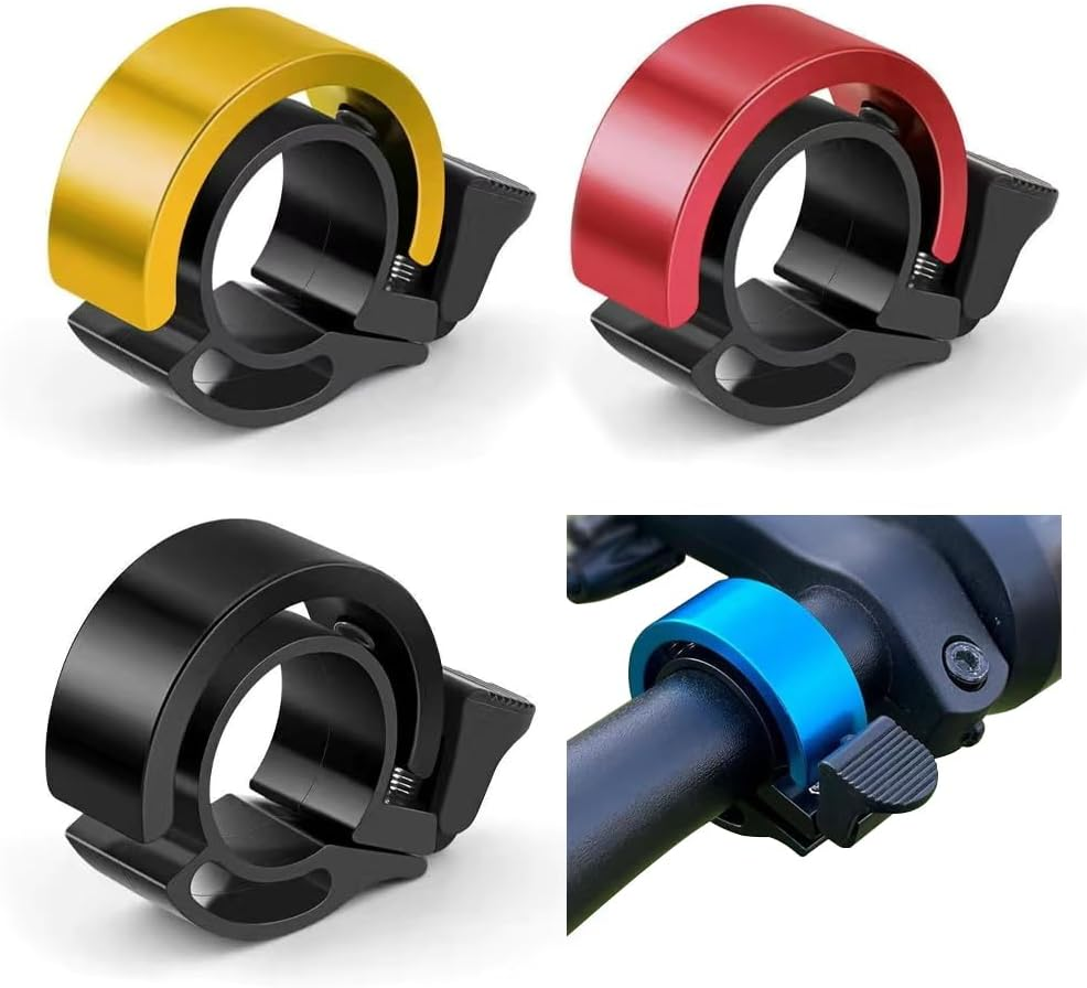 Geli 4 Pack Exquisite Bicycle Bells,Mountain Bike Bell, Loud and Bright, Aluminium Alloy, MTB, Bicycle Horn image number 1