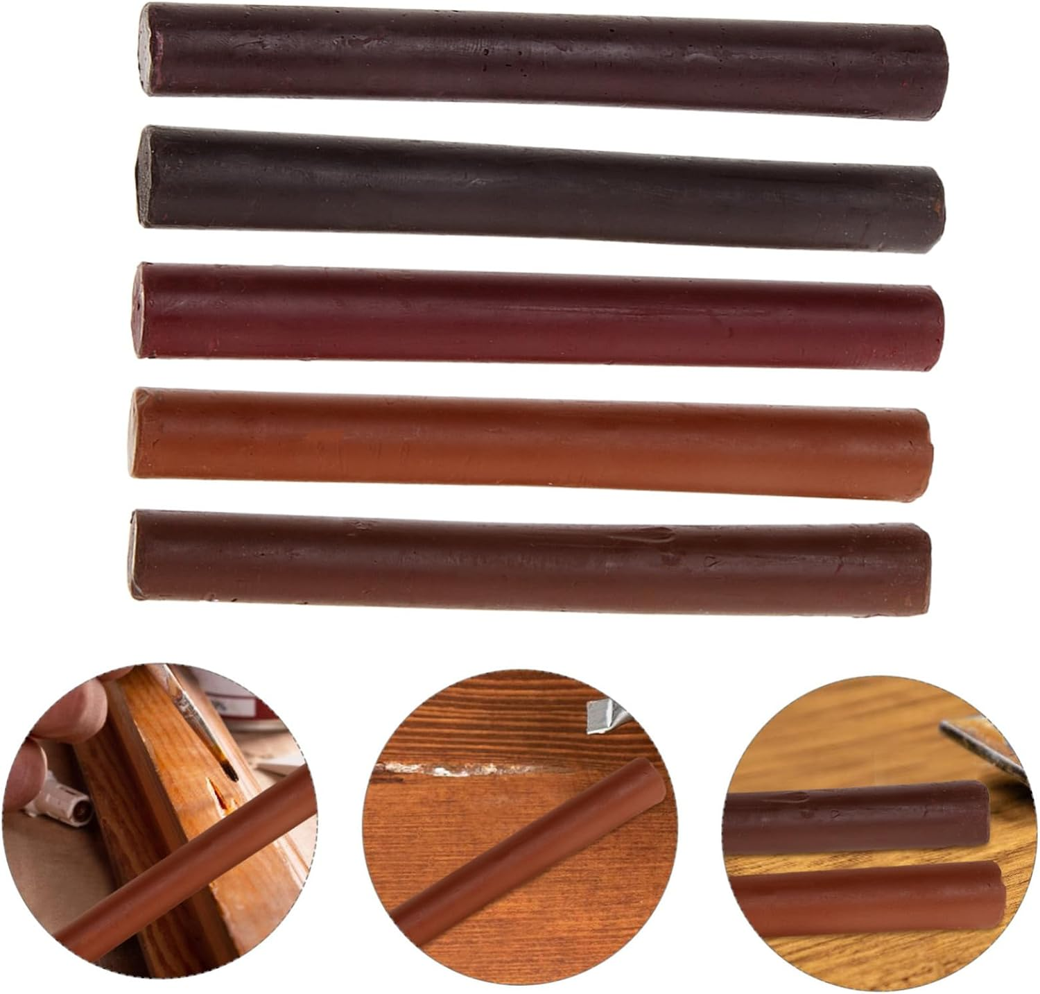 5Pcs Surface Pen Furniture Markers Timber Floor Scratch Repair Kit Touch-Up Paint Markers image number 6