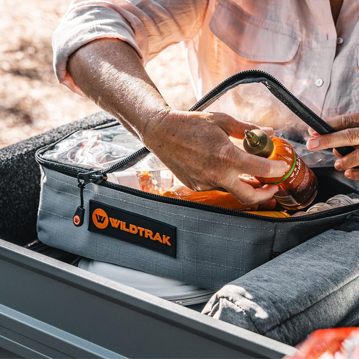 Wildtrak Explorer 400 GSM Ripstop Canvas Clear Top Bag, Large, 35 X 25 X 13 Cm Size