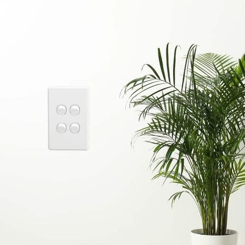 Clipsal C2000 Series 4 Gang 10A Vertical Classic Switch, White Electric image number 2