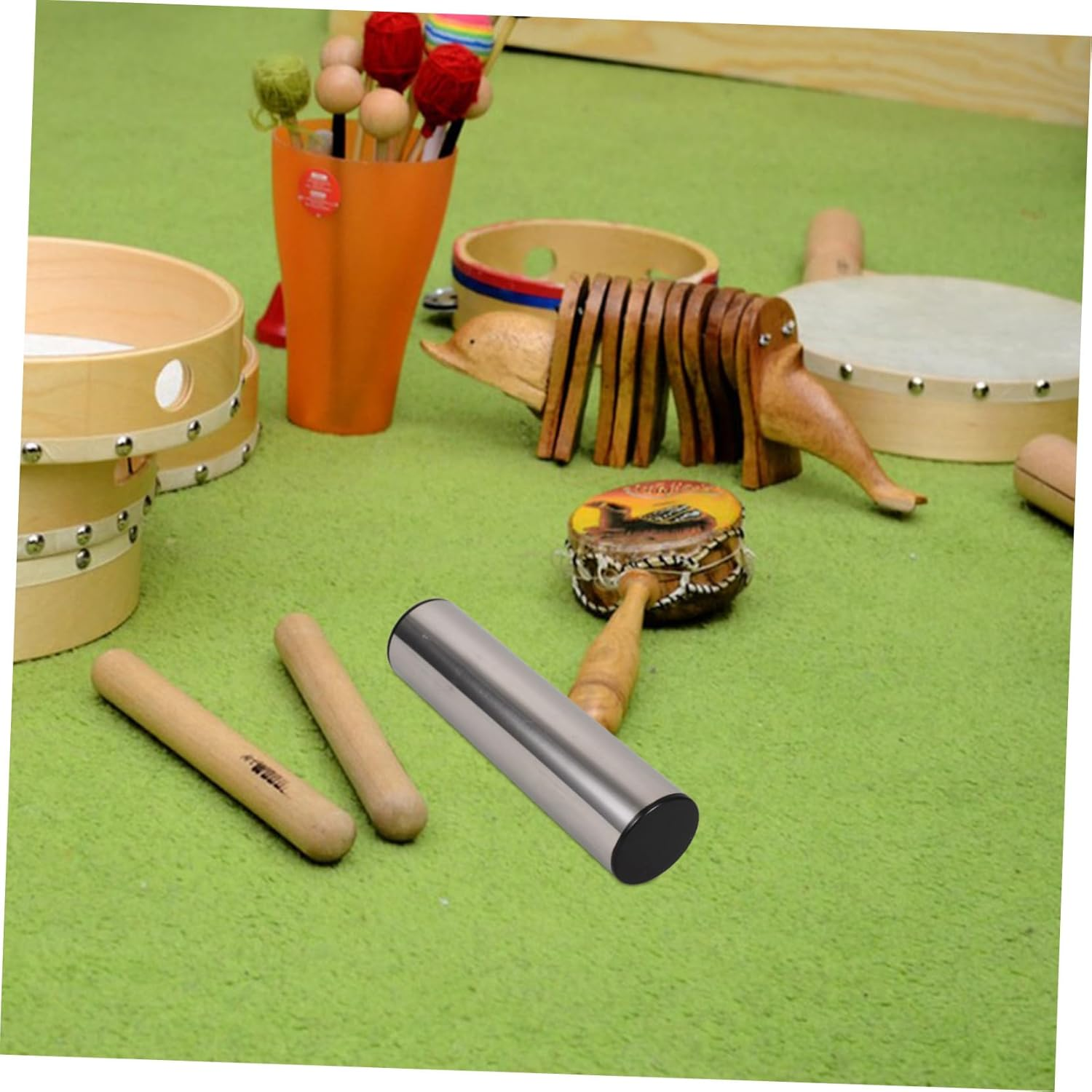 YARNOW Multi-Functional Sand Hammer Musical Instrument Lightweight Portable Sand Shaker for Musical Creative Rhythm Playdates and Family Gatherings image number 3