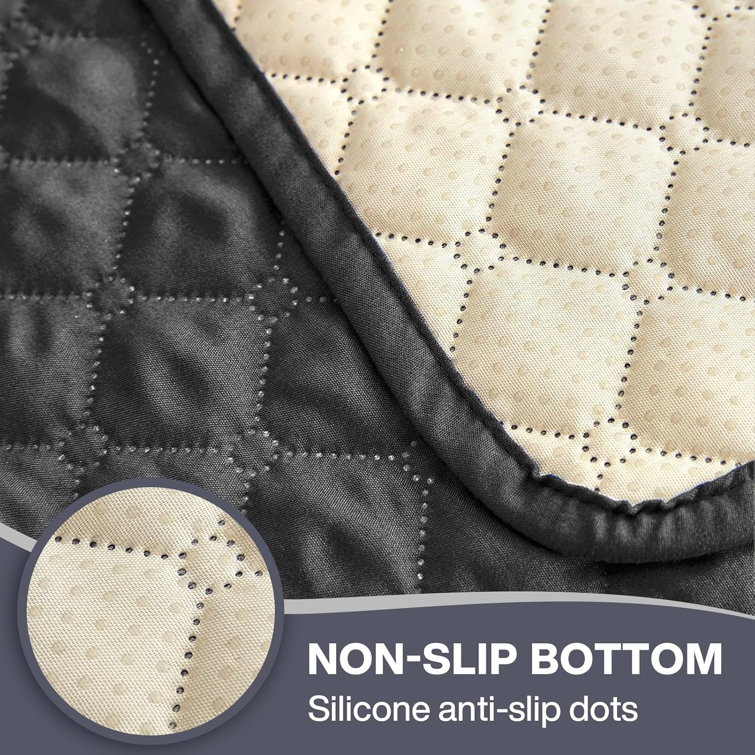 Waterproof Dog Blanket, Tear-Resistant Waterproof Couch Covers, Pet Blanket with Non-Slip Back Pad, Machine Washable Sofa Cover, Car Seat Cover, Cat Bed or Dog Bed Mat, 100 * 127Cm (Black) image number 6