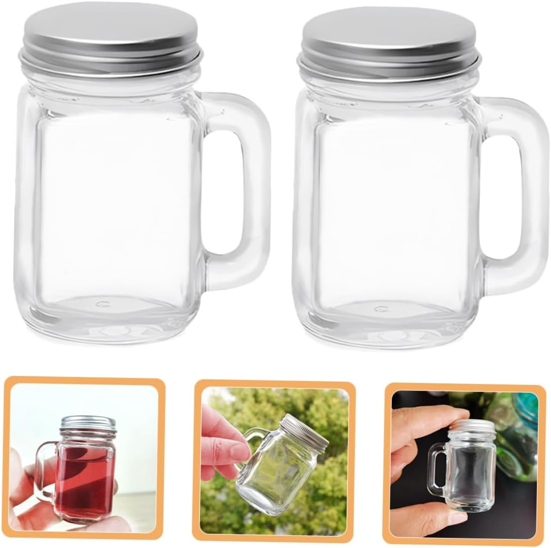 16Pcs Glass Sealed Jars Essential Oil Bottles for Perfume Sample Makeup Airtight Storage image number 4