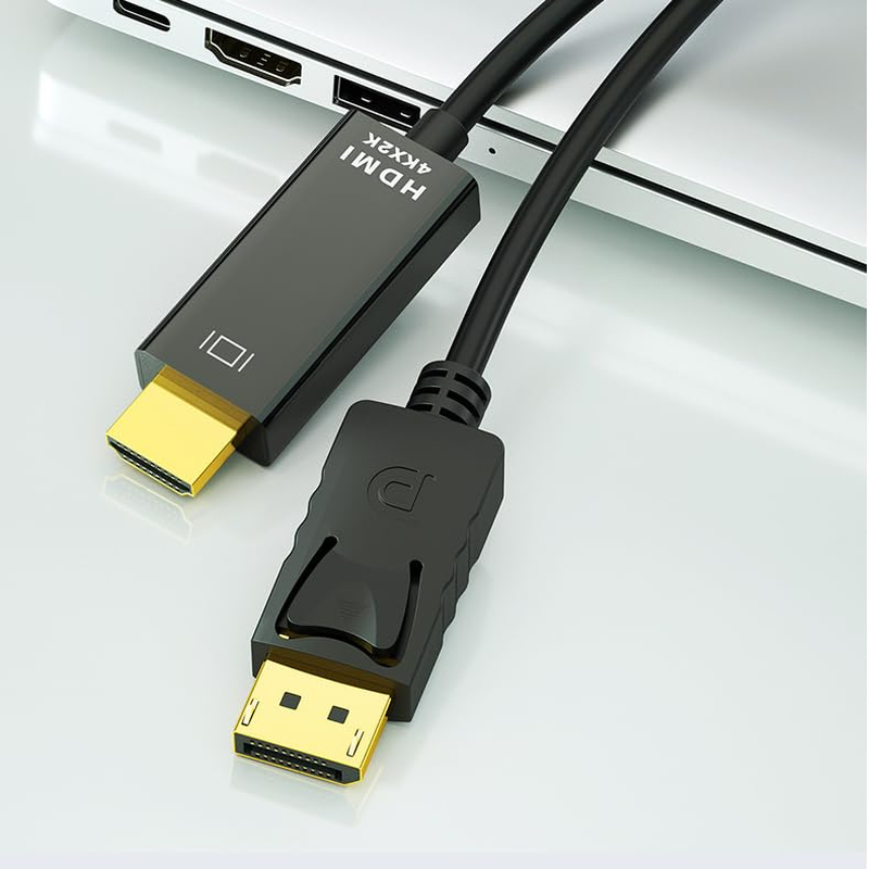 Hexchuang 4K Displayport to HDMI Cable Uni-Directional Display Port to HDMI Compatible with Hdtv/Monitor/Projector Conversion Cord (3M) image number 6