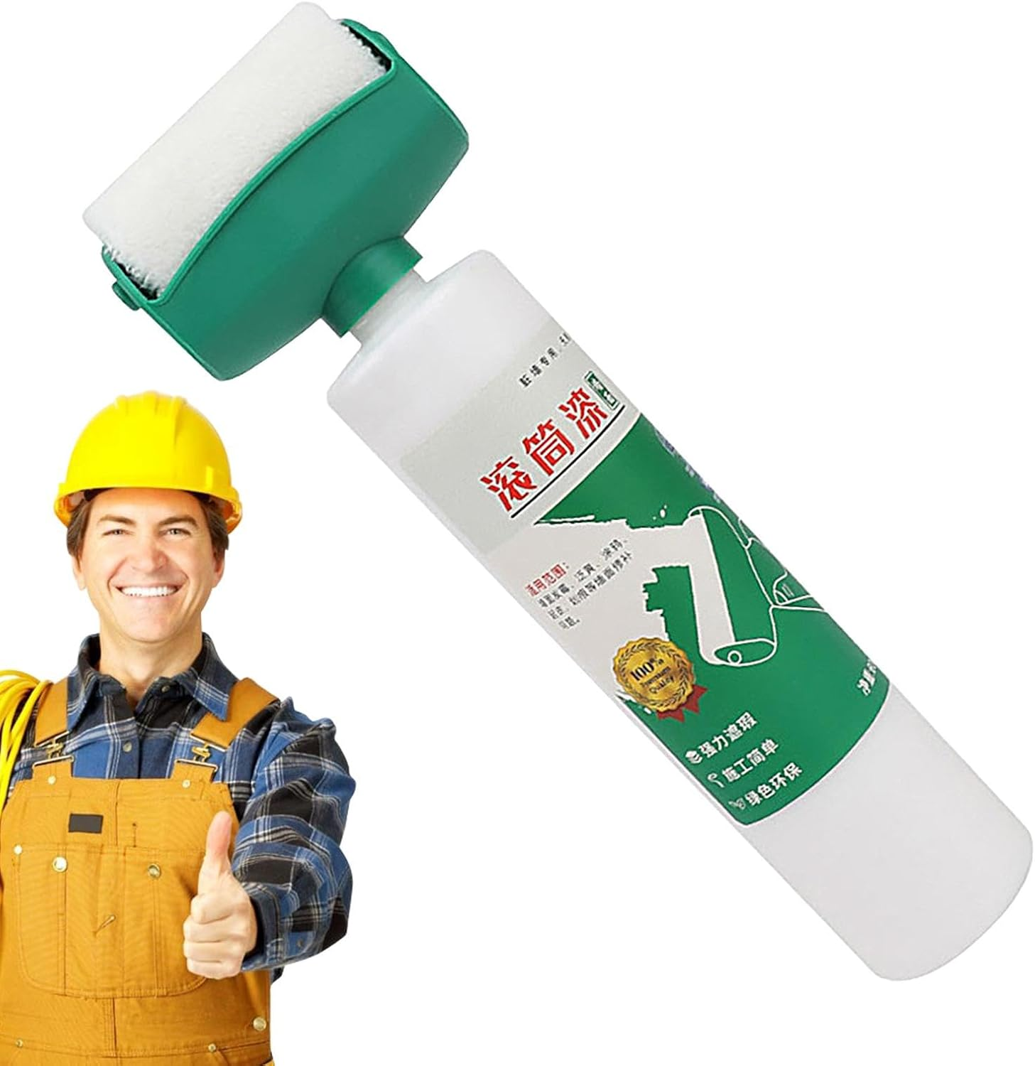 Wall Repair Paste Roller - Strong Coverage White Paint Roller, Wall Repair Roller Paint, White Paint for Walls, Multi-Purpose Home Remodeling Solution for Wall Repair, Wall Repair