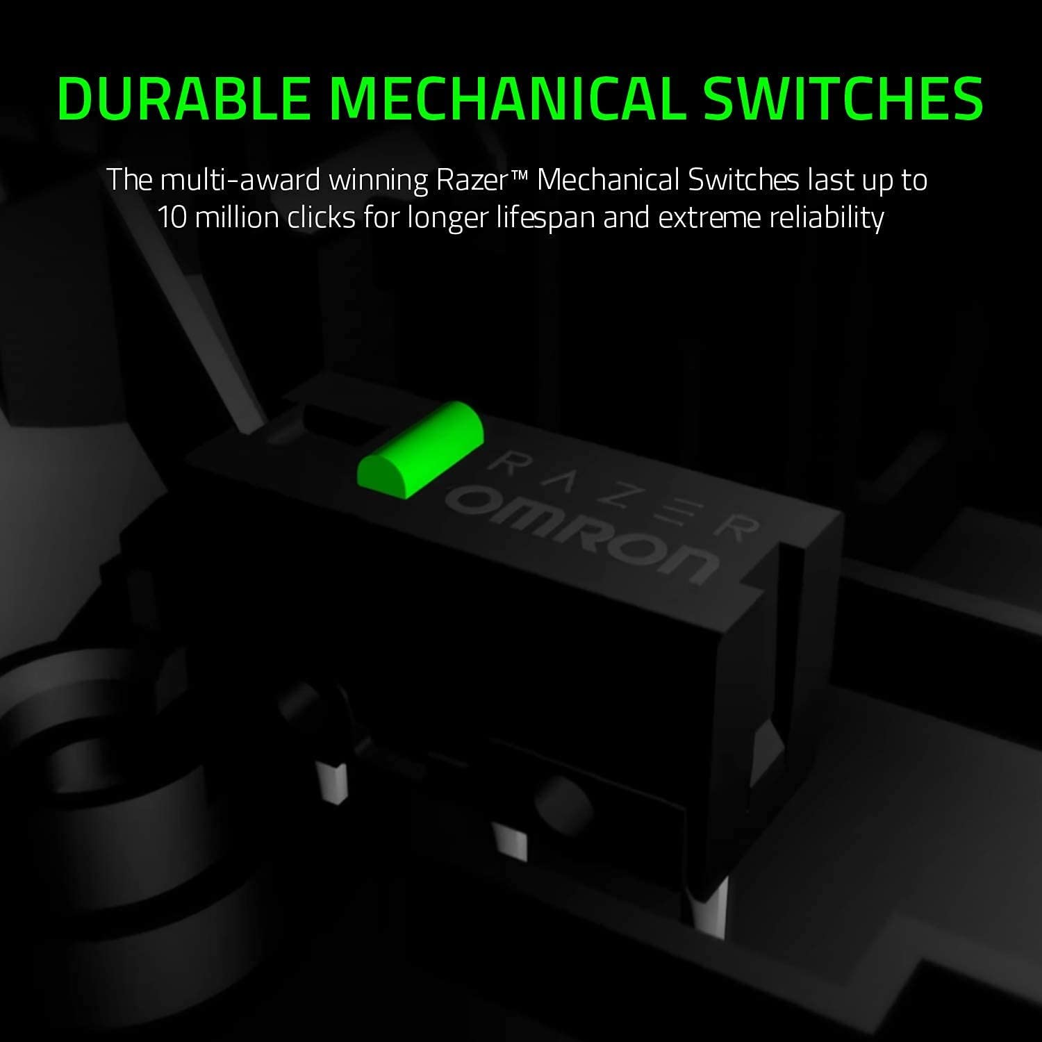 Razer Deathadder Essential Gaming Mouse: 6400 DPI Optical Sensor - 5 Programmable Buttons - Mechanical Switches - Rubber Side Grips - Classic Black - Classic Black image number 6