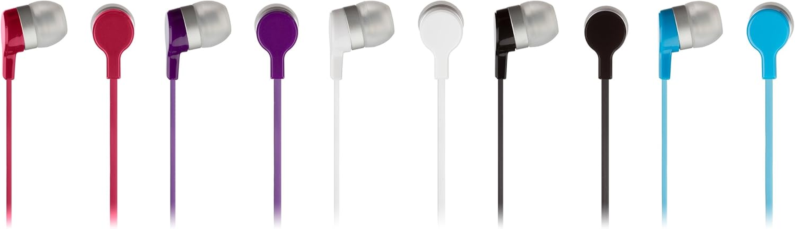 Kitsound Mini In-Ear Headphones with In-Line Mic, Compatible with Iphone, Ipad, Samsung and Android Devices - Pink