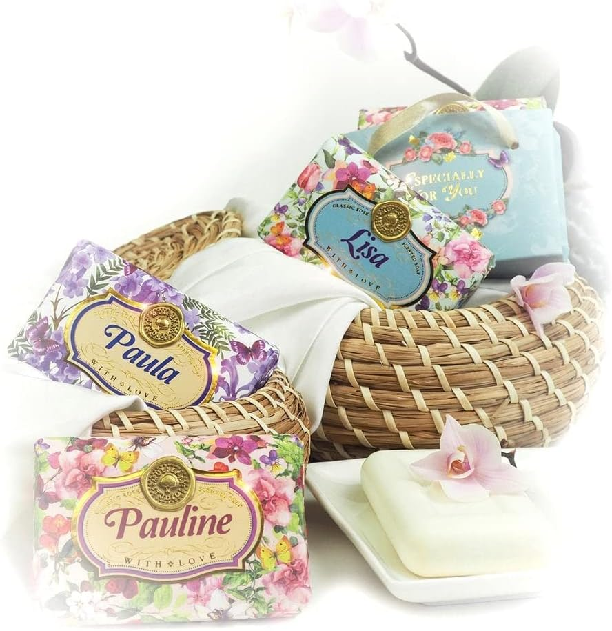 Natalie - Gift Soap Bar for Her Birthday Rose Scent Mum Grandmother Cleanser Lather Present Girl image number 1