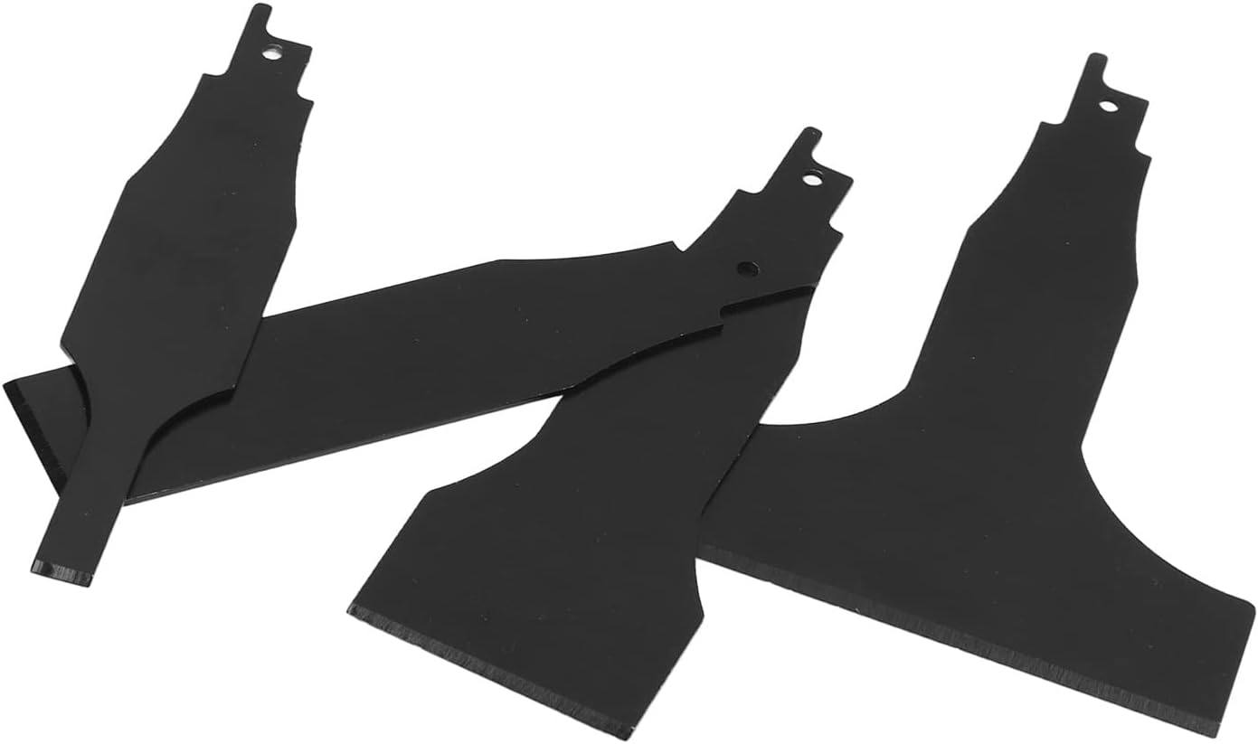 Changor Scraper Set, High Carbon Steel Multi-Size Tile Cleaning Blades for Reciprocating Saw, Home Floor and Wall Maintenance Tool with 10/30/50/100Mm Inserts, 4PCS Set image number 2