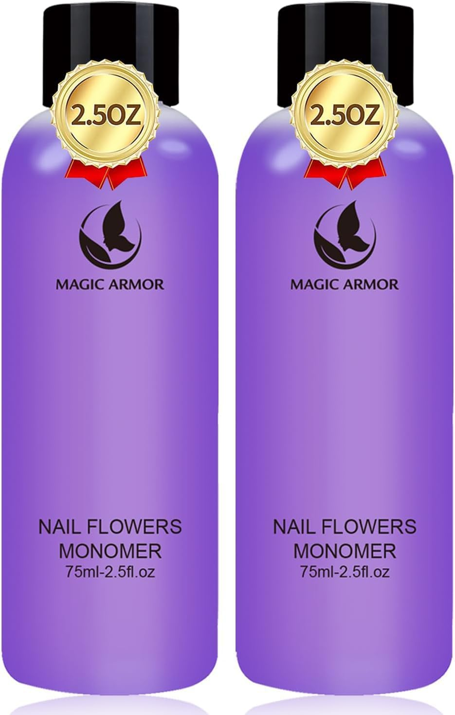 MAGIC ARMOR Acrylic Liquid Monomer 2Pcs 75Ml for Acrylic Gel Nails Professional Acrylic Powder Acrylic Liquid Low Odor Liquid Monomer Nail System for Acrylic Nails Extension Quick Dry Time image number 5