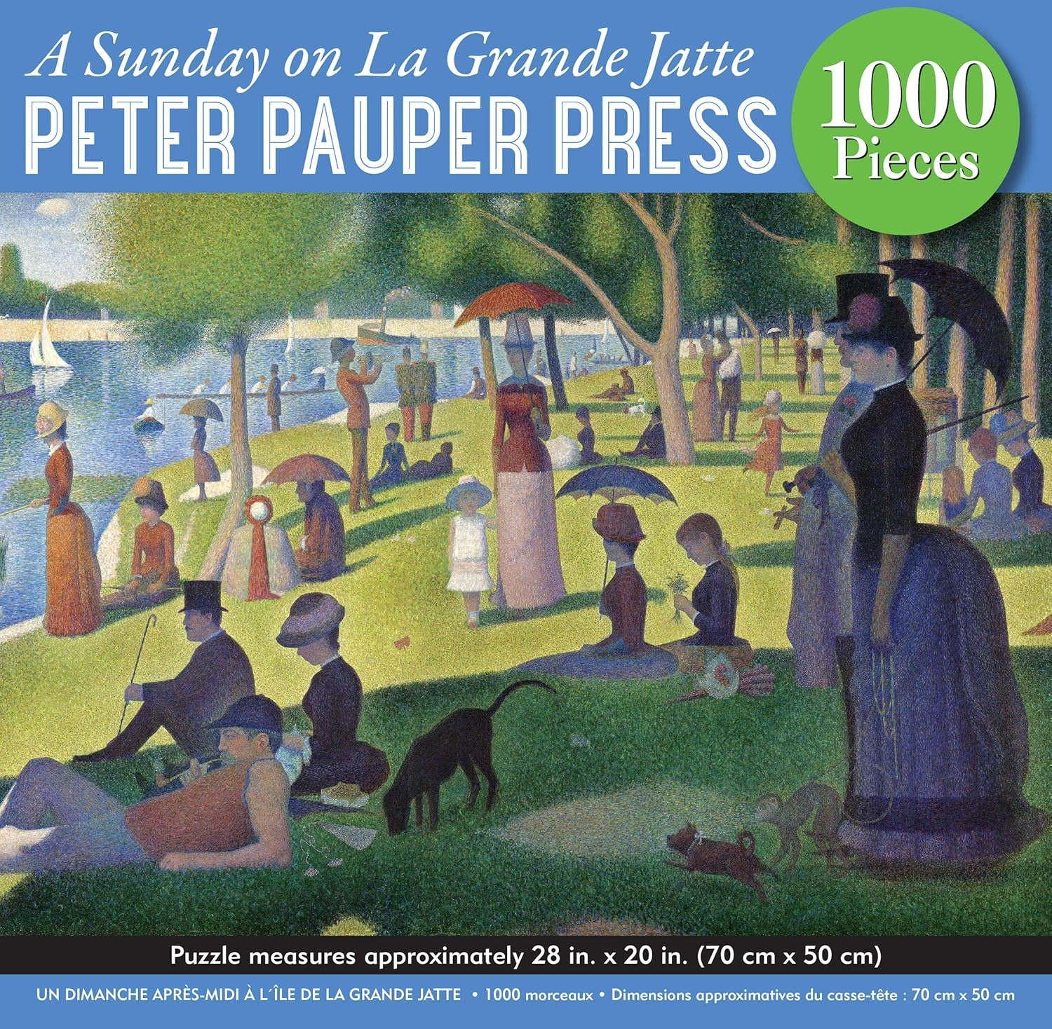 A Sunday on La Grande Jatte 1000 Piece Jigsaw Puzzle image number 1