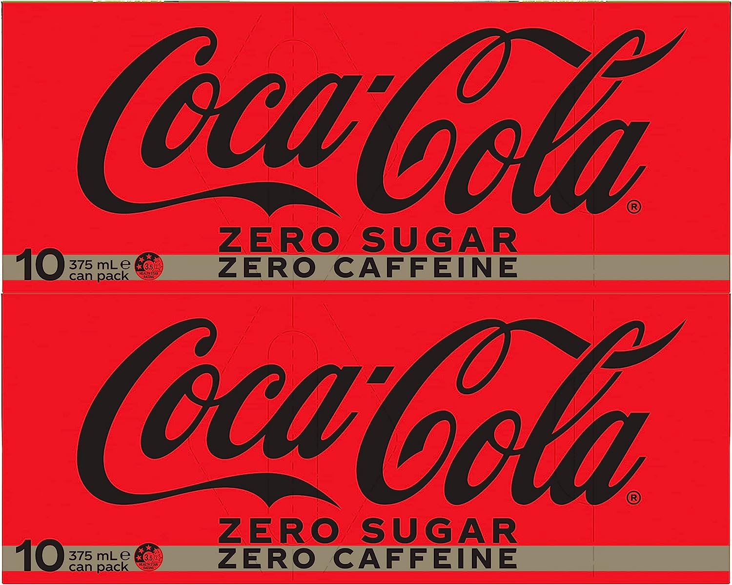 Coca-Cola Zero Sugar Caffeine Free Soft Drink Multipack Cans 20 X 375 Ml image number 3