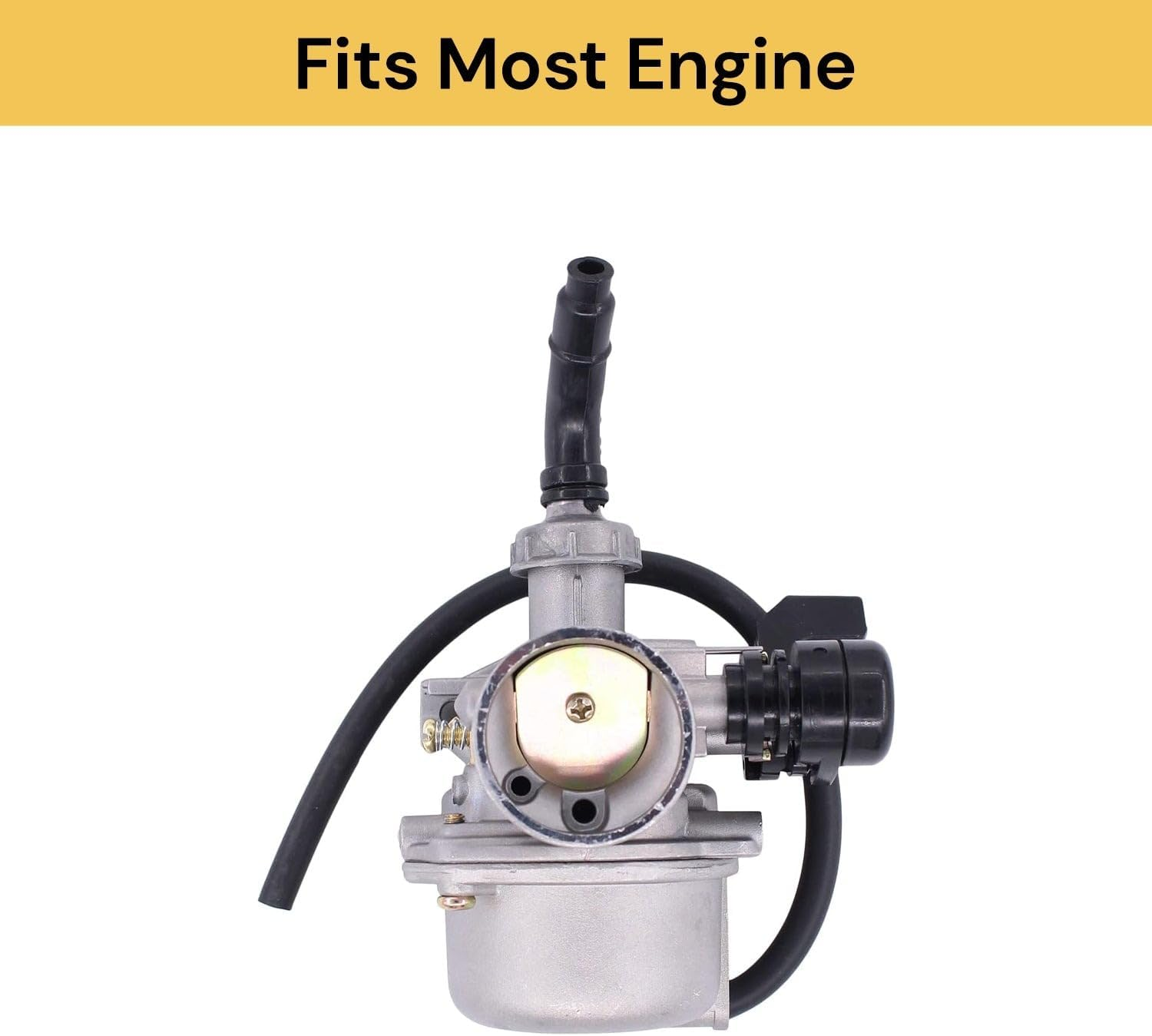 EZONEDEAL PZ19 Choke Carburetor for 50Cc 70Cc 80Cc 90Cc 110Cc 125Cc ATV Dirt Pit Bike Fits with Bike Taotao Honda CRF by Chinese Quad Parts 4 Stroke ATV Go Kart Pit Dirt Bike image number 4