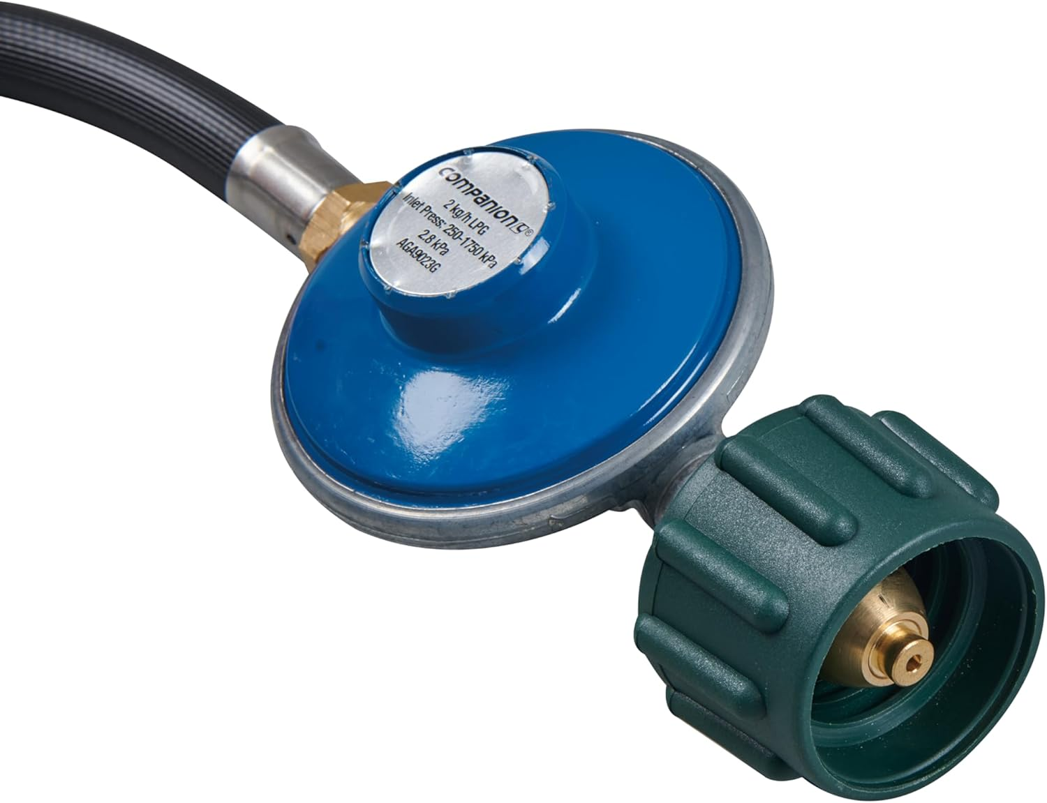 Companion LCC27 Gas Regulator with 3/8" SAE Hose, 1.2 Meter Size