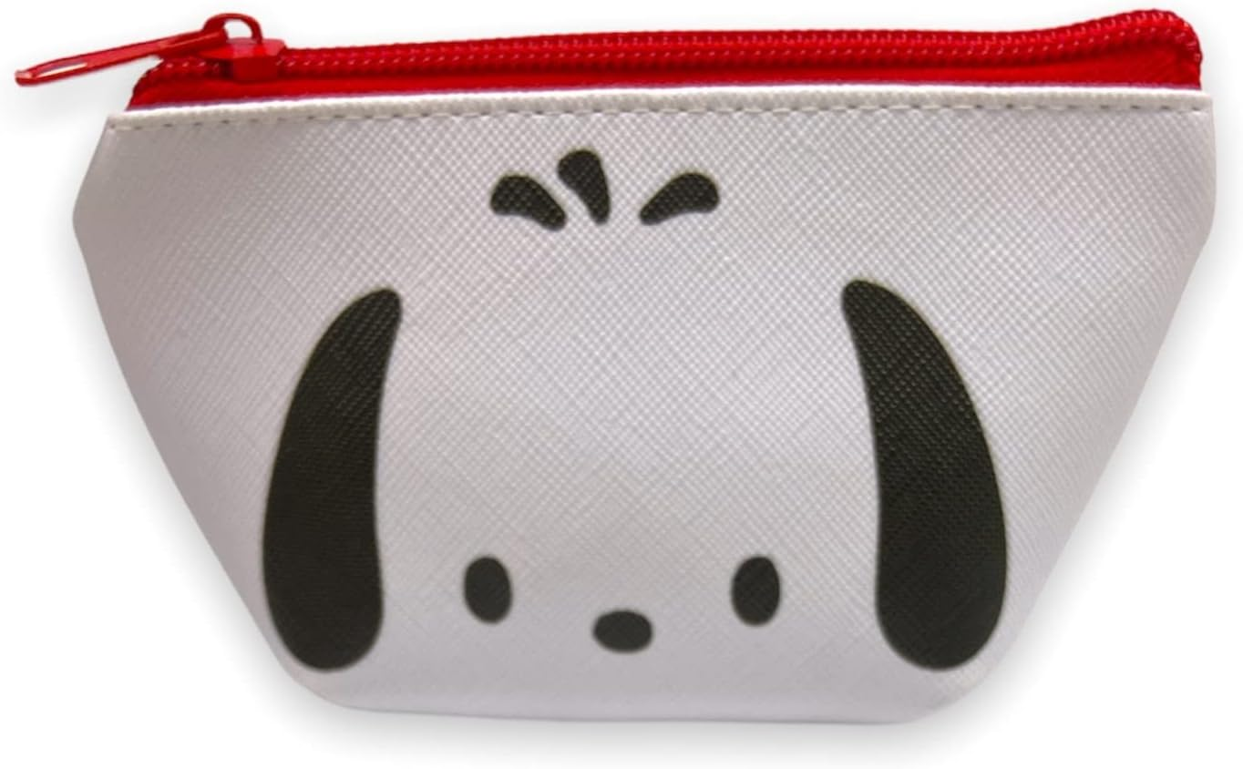 Friend Sanrio Pochacco Face Boat Type Multicolor Cosmetic Pouch Bag, 4.3 X 3 X 2 Inches, Waterproof, Travel/On-The-Go Makeup Storage image number 2