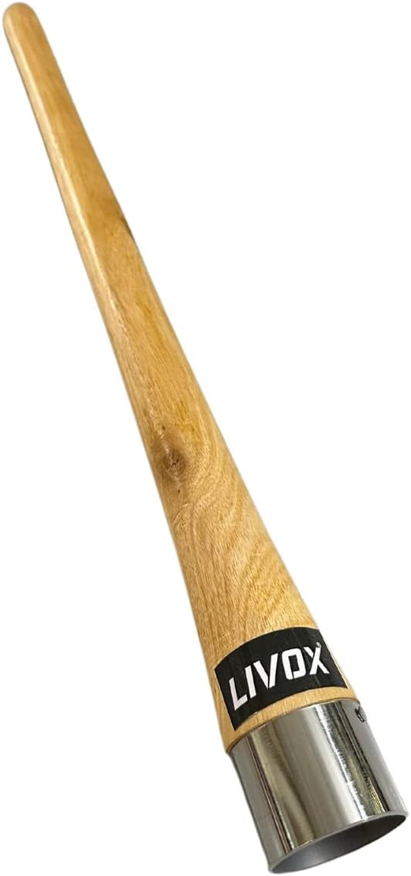 LIVOX Rubber Bat Grip Cone Ultra Tacky Shock Absorption Bat Gripper Cone Cricket Accessories for Boys Cricket Bat Handle, 1 Wooden Cone image number 1