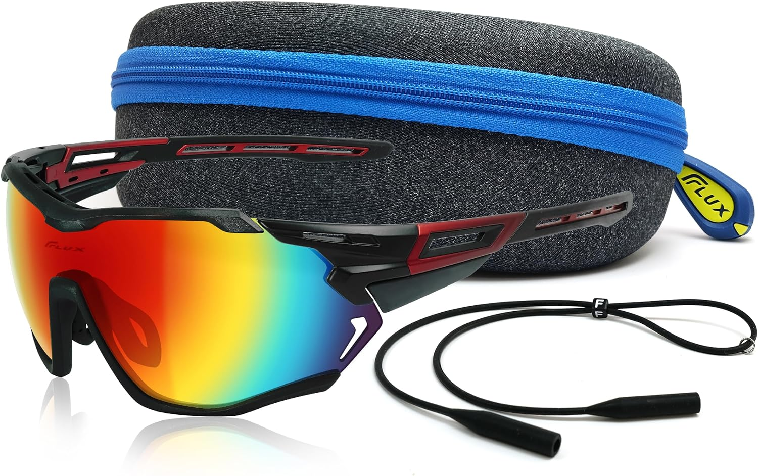 Flux VENTURA High-Performance Sunglasses: Anti-Fog PC Lenses, Ventilated TR90 Frame, UV Protection, Ideal for Sports and Cycling image number 6
