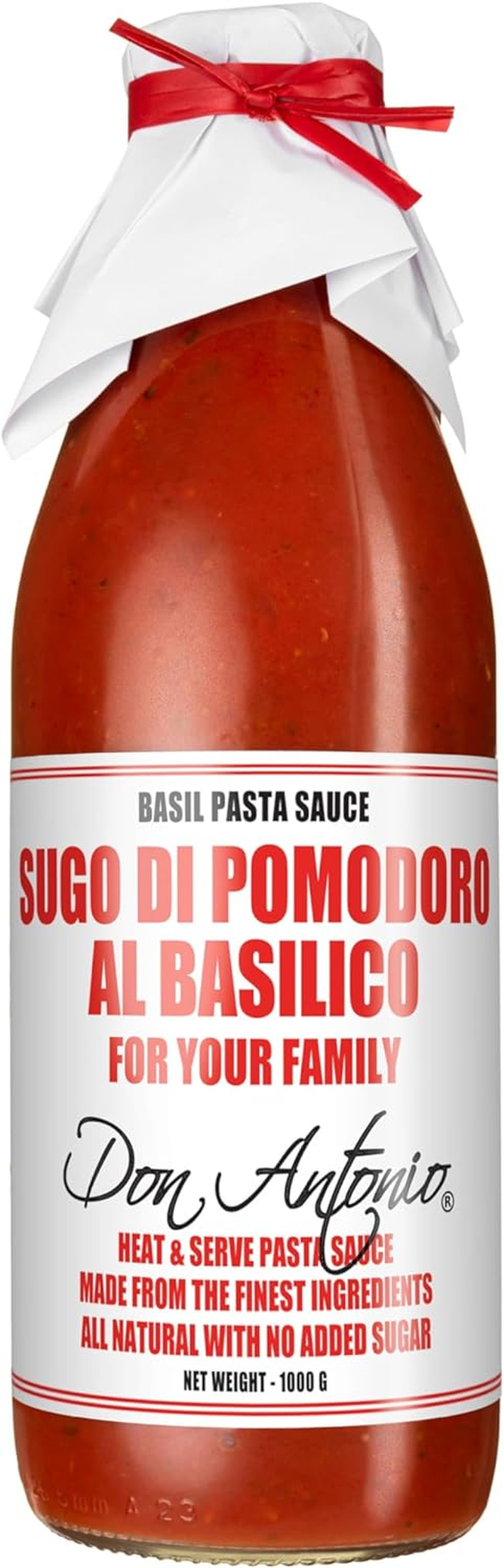 Don Antonio Basilico Pasta Sauce 1 Litre