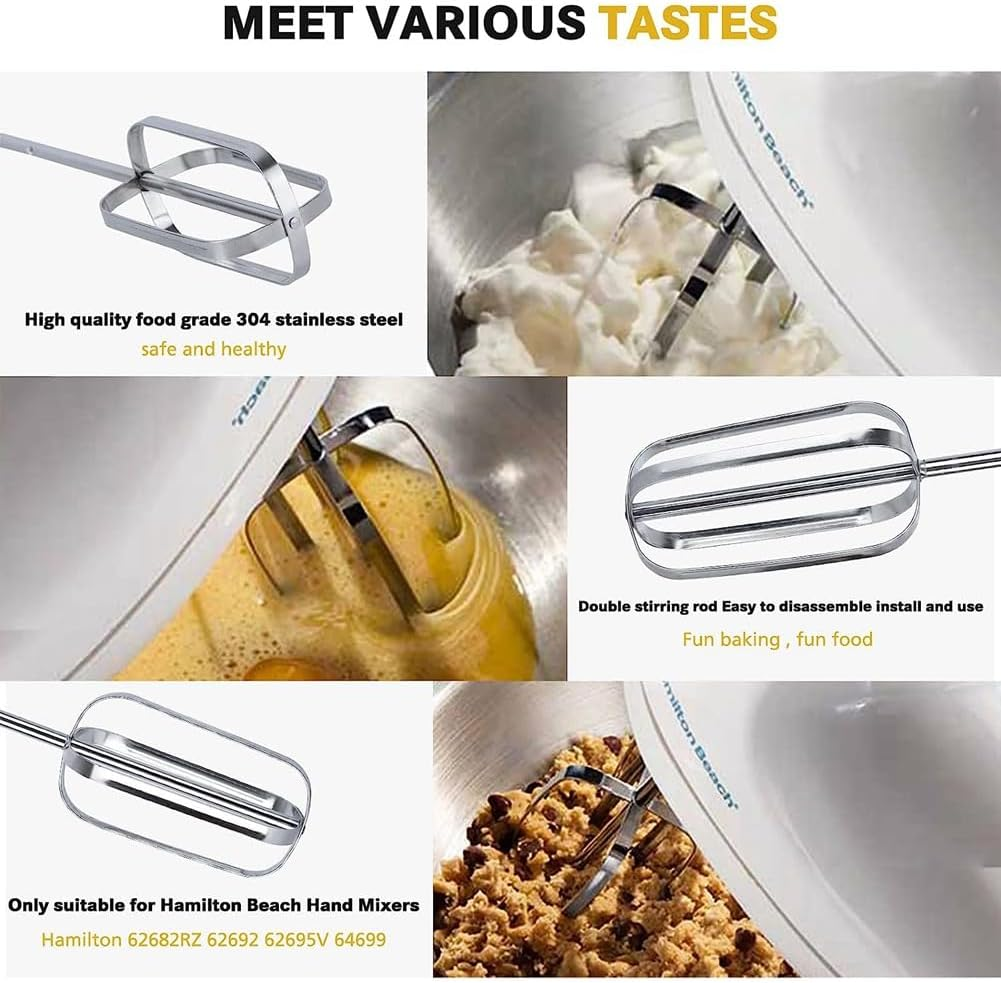 Lyaciomn Hand Mixer Beaters for -Lton 62682RZ 62692 62695V 64699, Mixer Parts Accessories Hand Mixer Electric Attachment image number 6