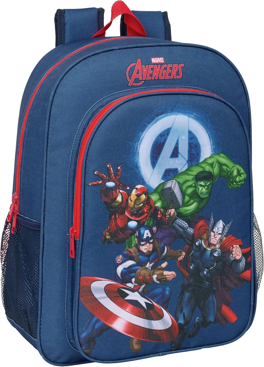 Avengers School Backpack for Kids, Children'S Backpack, Adaptable to Prams, Ideal for School Age, Comfortable and Versatile, Quality and Durability, 33 X 14 X 42 Cm