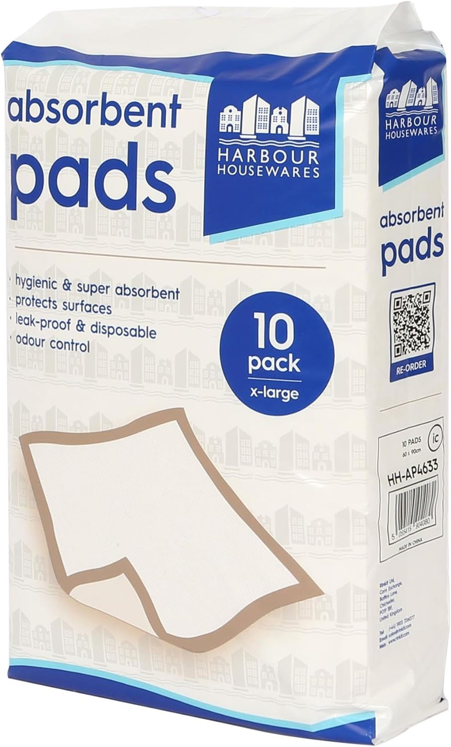 Harbour Housewares Disposable Incontinence Bed Pads - 60Cm X 89Cm - 40X Extra-Large Waterproof High Absorbency Underpads Mattress Protector Overnight Bed Wetting Sheets Incontinence Pads image number 2