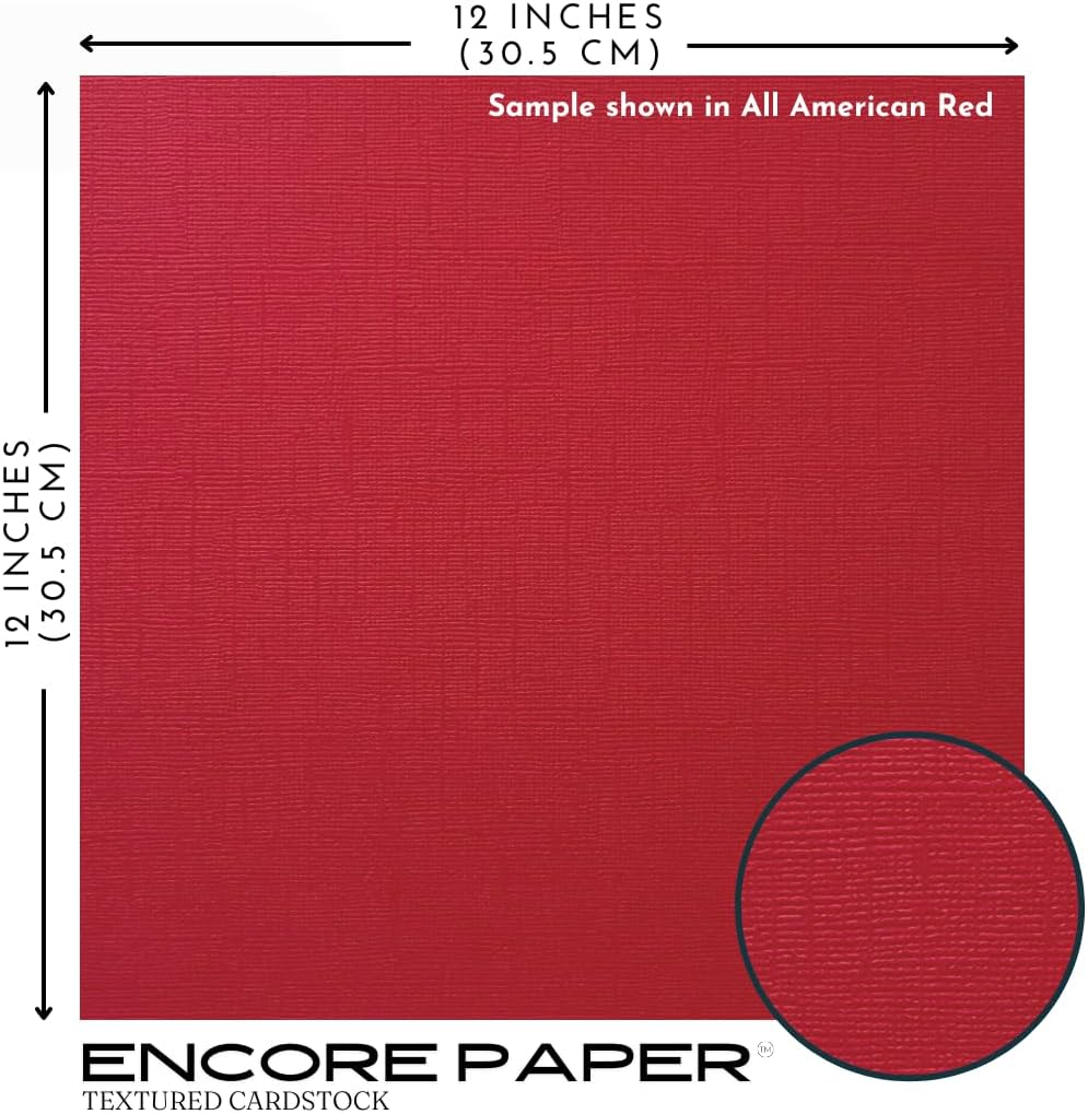 ENCORE TEXTURED CARDSTOCK COMPLETE VARIETY Pack&mdash;12X12 Textured Cardstock | 80Lb Textured COMPLETE VARIETY PACK Scrapbook Paper | Premium Cardstock for Cricut Cutting | 100 Sheets image number 2
