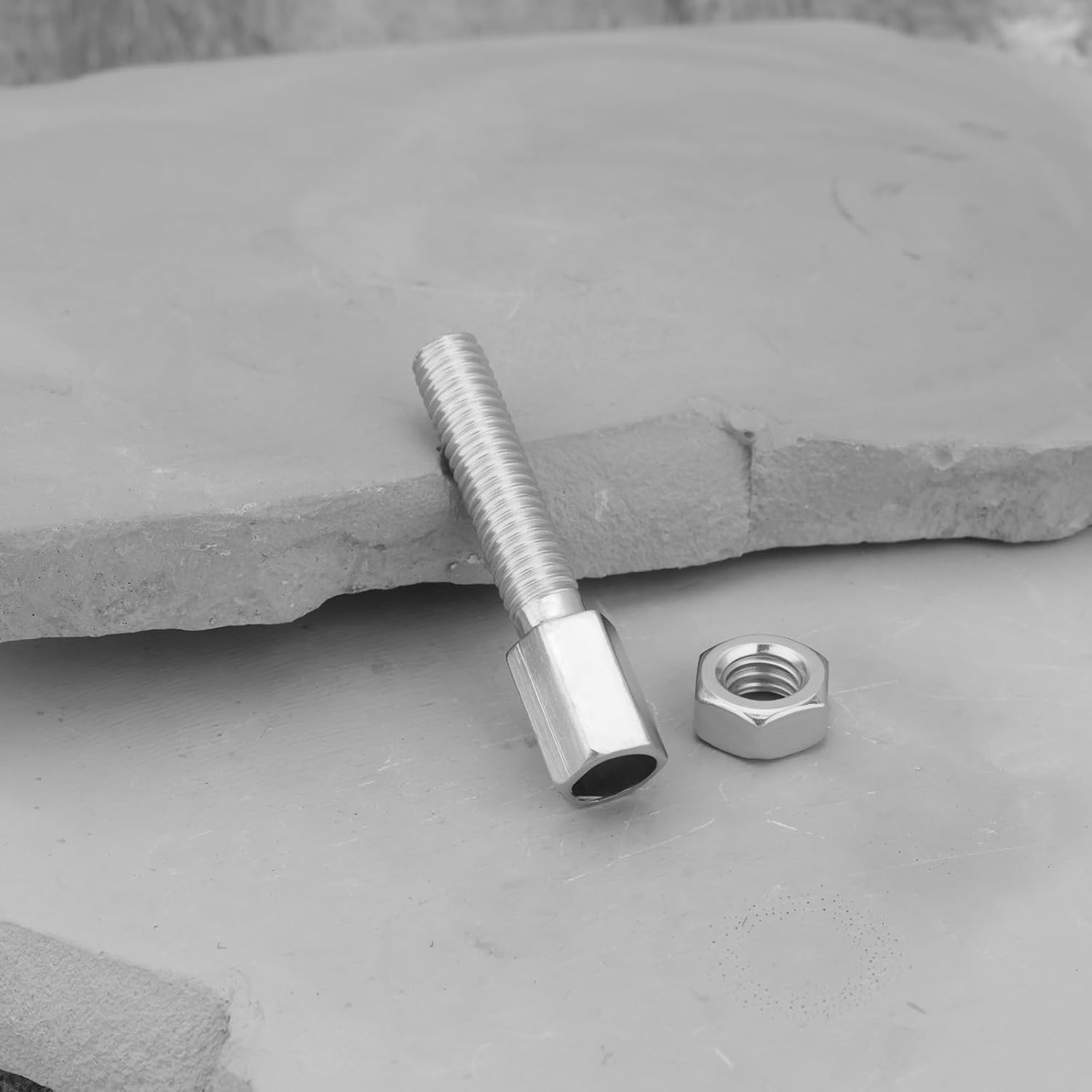 Be in Your Mind 10Pcs Throttle Cable Adjustment Screw M6X37.5 Mm Clutch Cable Repair Set Motorbike Drive Cables Brake Cable A3 Steel Screw with Nuts Compatible with Hercules Kreider Motorbike image number 4