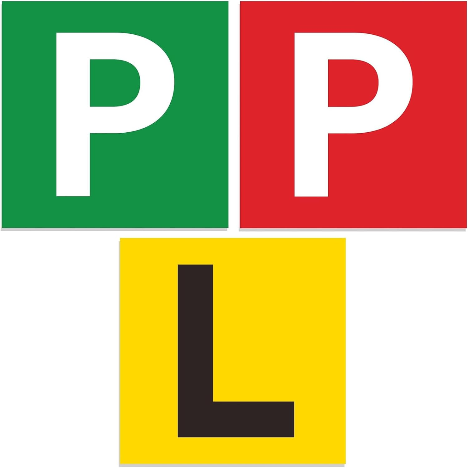 3 Pcs Magnetic Learner Driver Plates,Red Green P and L Plates with Magnetic for Learning Learner Driver Car Licence Australia image number 3