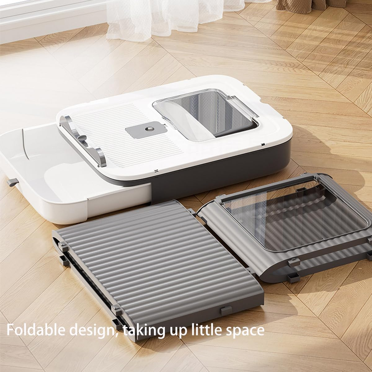 Cat Litter Box, Fully Enclosed Cat Litter Box with Lid, a Brand-New Disinfectable Design with a Scoop and an Extra-Large Litter Tray, Ideal for Larger or Multiple Cat (Pink) image number 1