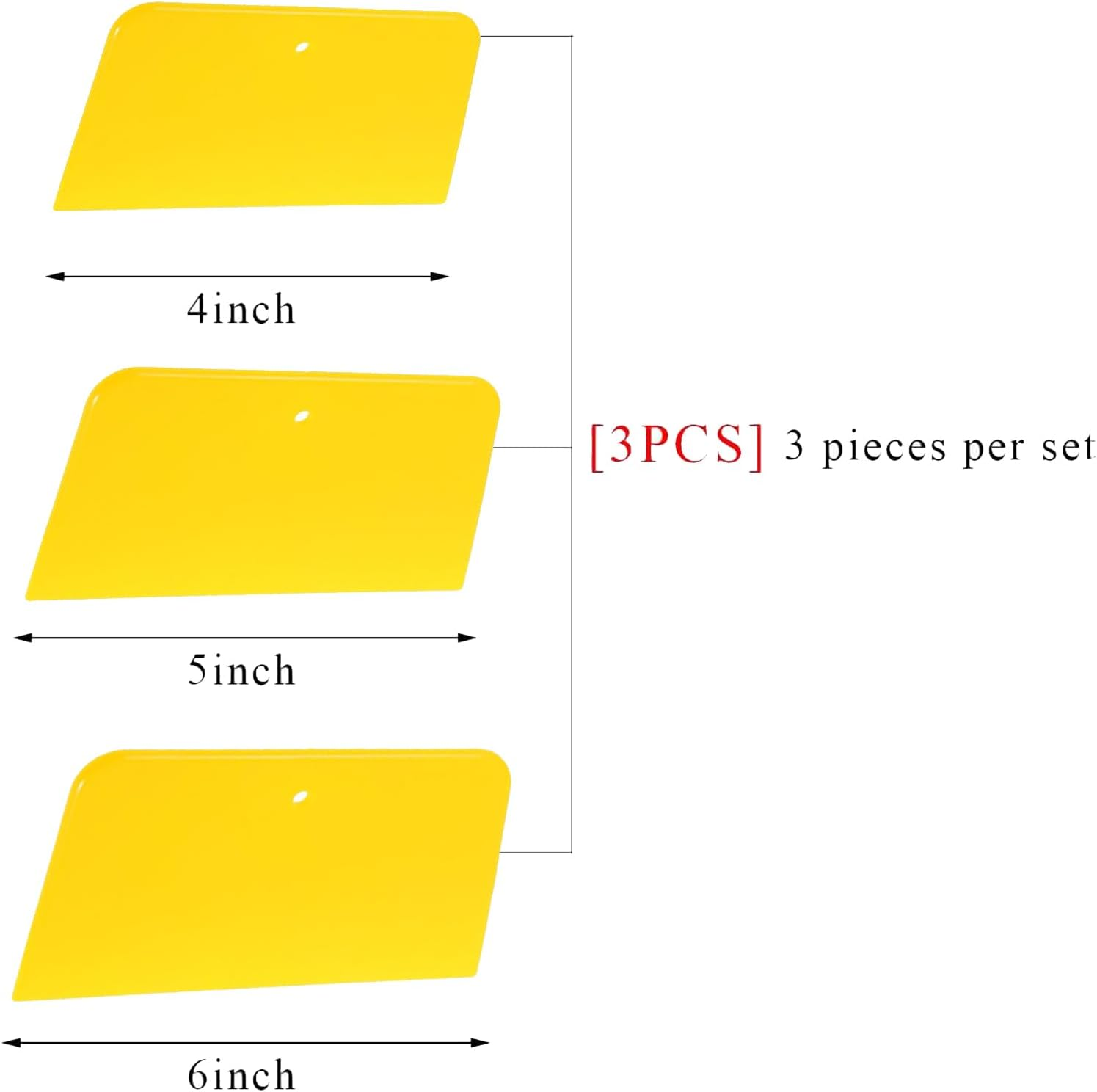 3Pcs Auto Body Filler Spreader Set Reusable Automotive Paint Applicator Tools Car Body Repair Kit with Soft Handle for Filler Putty Application Scratch Resistant Easy Clean Spreaders image number 4