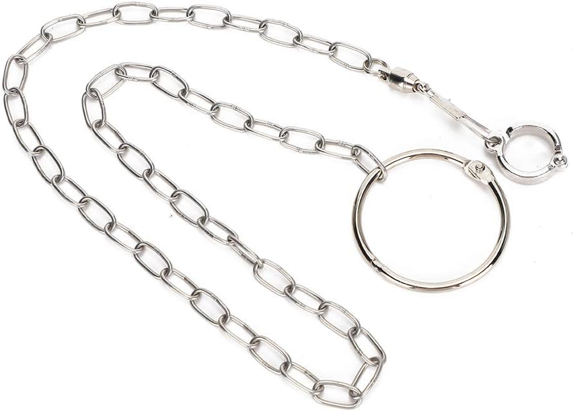 Mrisata Conure Harness Anklet 54Cm Stainless Steel Split Anklet for Large Pets Training Anklet for Birds Parrot image number 4