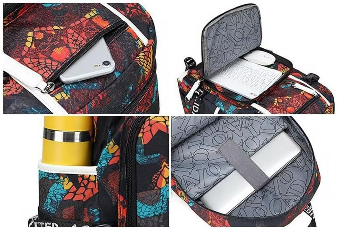 YUNZYUN Soccer Player M-Essi Multifunction Backpack Travel Laptop Fans Multicolour Bag for Men Women