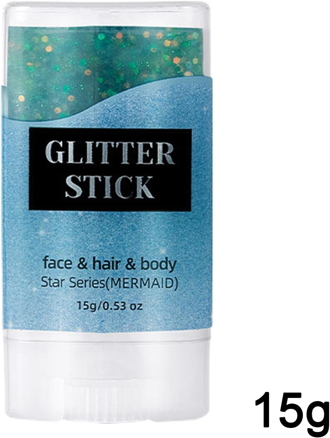 Rronnoy Body Glitter Stick - Shimmer Stick Glitter for Clothes Face,Sparkling Accessories Skin-Friendly Versatile for School Stage Performance Celebration - Blue image number 7