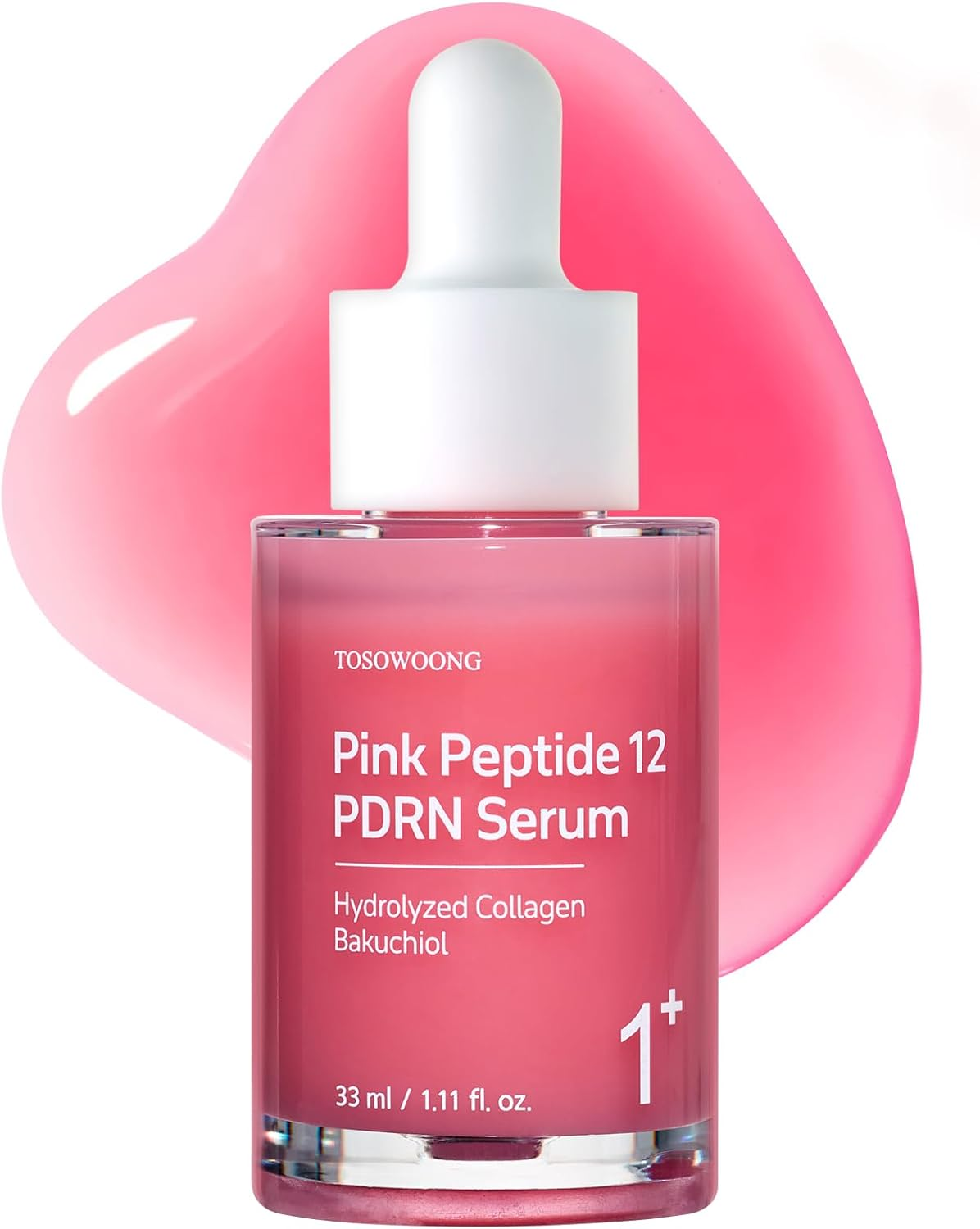 TOSOWOONG Pink Peptide 12 PDRN Serum with Salmon DNA PDRN 10,320Ppm, 12 Peptides, Niacinamide, Skin Glow, Hydrating, Moisturizing, Firming, Uneven Skin Tone, Korean Skincare, 33Ml, 1.11 Fl.Oz. image number 3