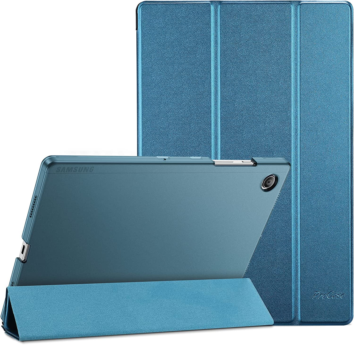 Procase Smart Case for Galaxy Tab A8 10.5, Slim Stand Hard Back Shell Protective Smart Cover Case for Galaxy Tab A8 10.5 Inch 2022 SM-X200 X205 X207 -Navy