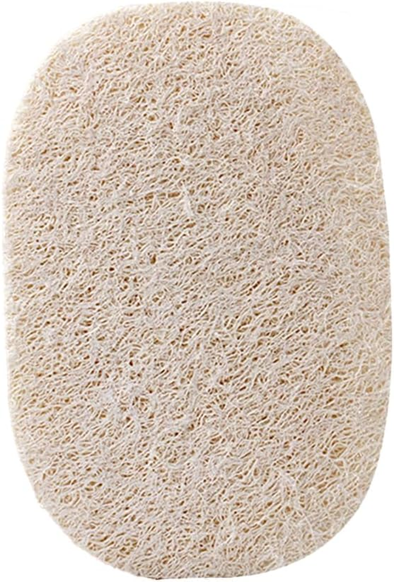 Natural Organic Loofah Sponge for Cookware, Kitchen, Bathtub and Body, Handmade Luffa Fiber, Biodegradable, Compostable & No Smell (Natural Beige, Oval)