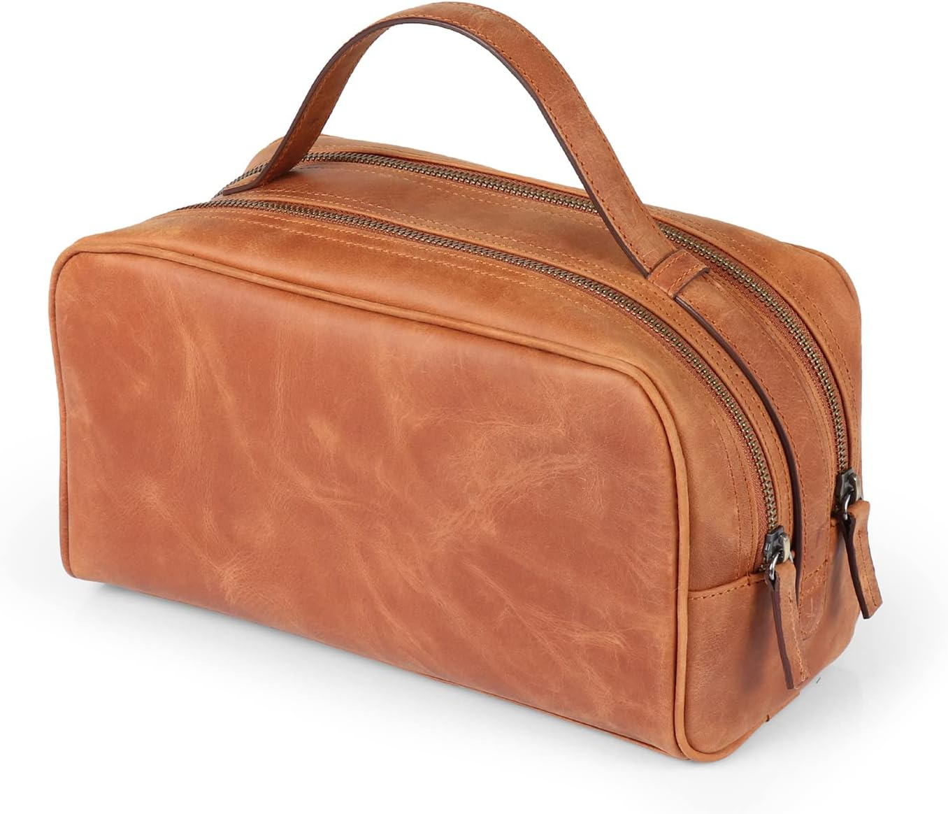 Londo Two Compartment Genuine Leather Travel Bag - Unisex